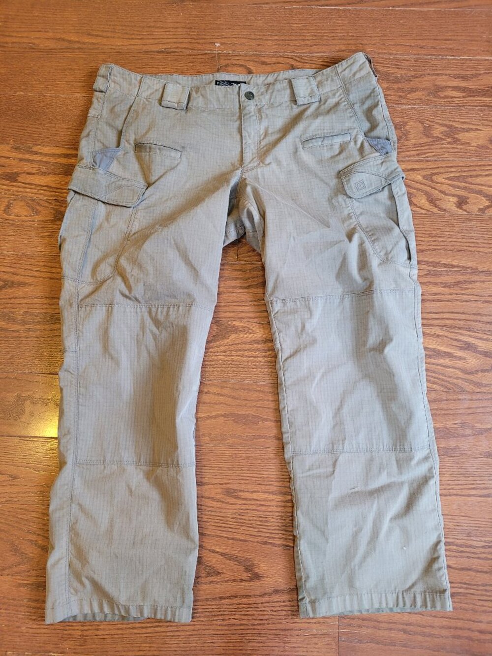 5.11 Tactical Cargo Pants Women's Sz 14 Grey Ripstop Utility Work Outdoor
